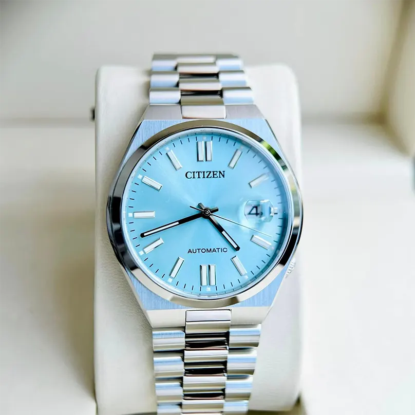 Citizen Tsuyosa Japan Automatic Tiffany Blue Dial Men's Watch- NJ0151-88M